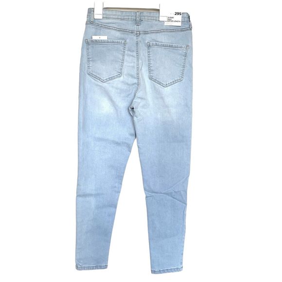 Forever 21 Womens Jeans Size 29 S High Rise Skinny Shorter Length Inseam  Light - Picture 2 of 13